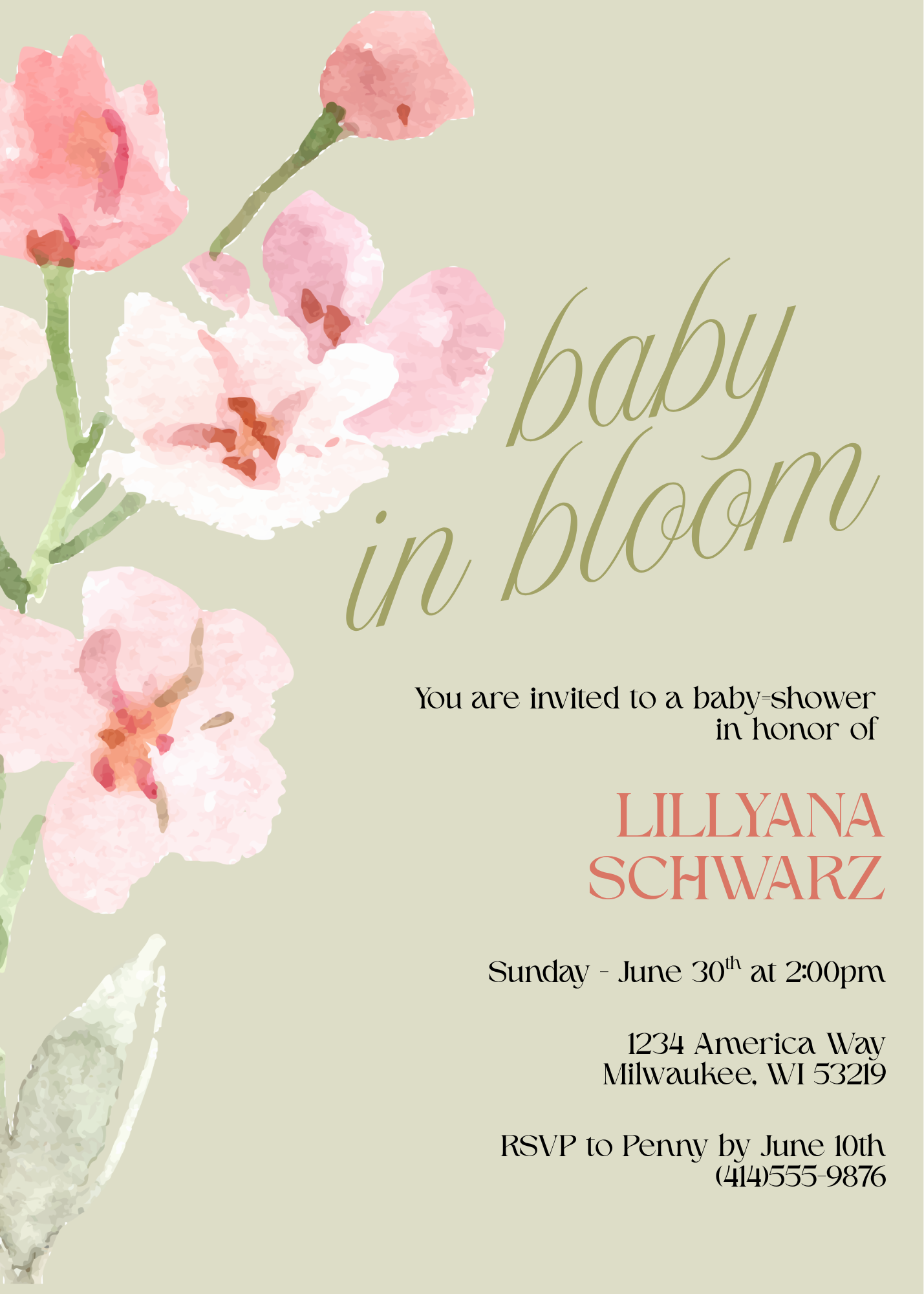 Baby in Bloom Baby Shower