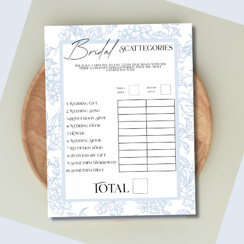 Blue Floral Bridal Shower BUNDLE!