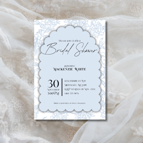 Blue Floral Bridal Shower BUNDLE!
