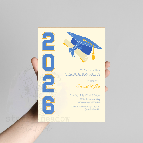 Customizable Graduation Invitation
