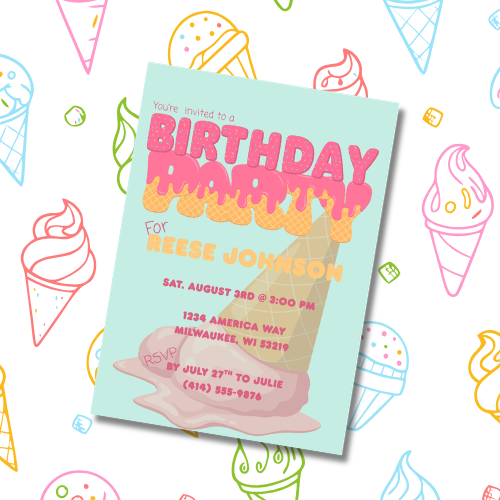 Ice Cream Cone Birthday