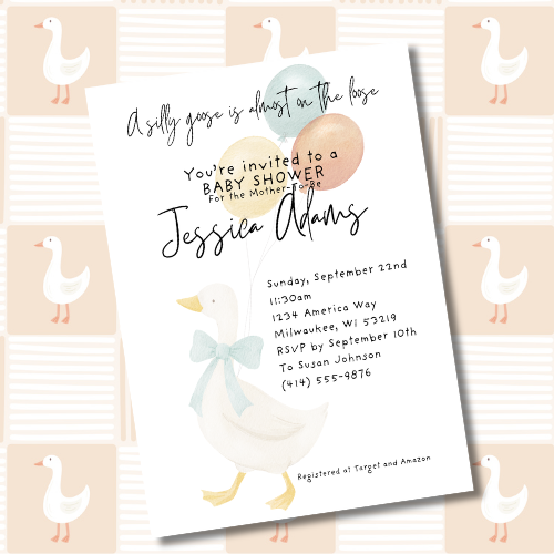 A Silly Goose Baby Shower