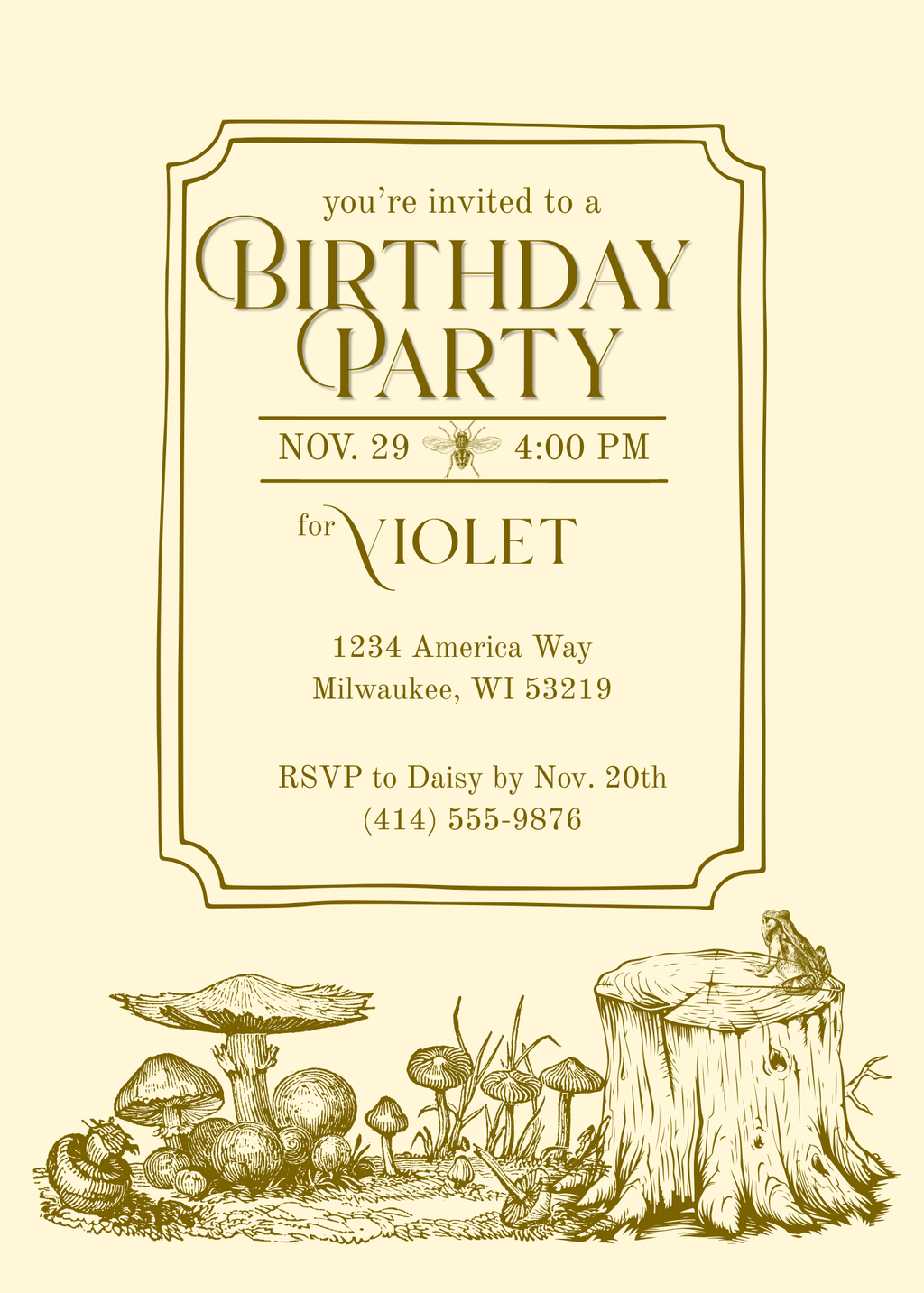 Woodland theme Birthday
